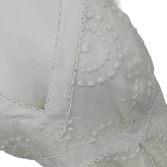 Lilly Pulitzer White Lace Sleeveless Sundress Size 8 Sheath Beach Wedding Silk - Picture 3 of 16